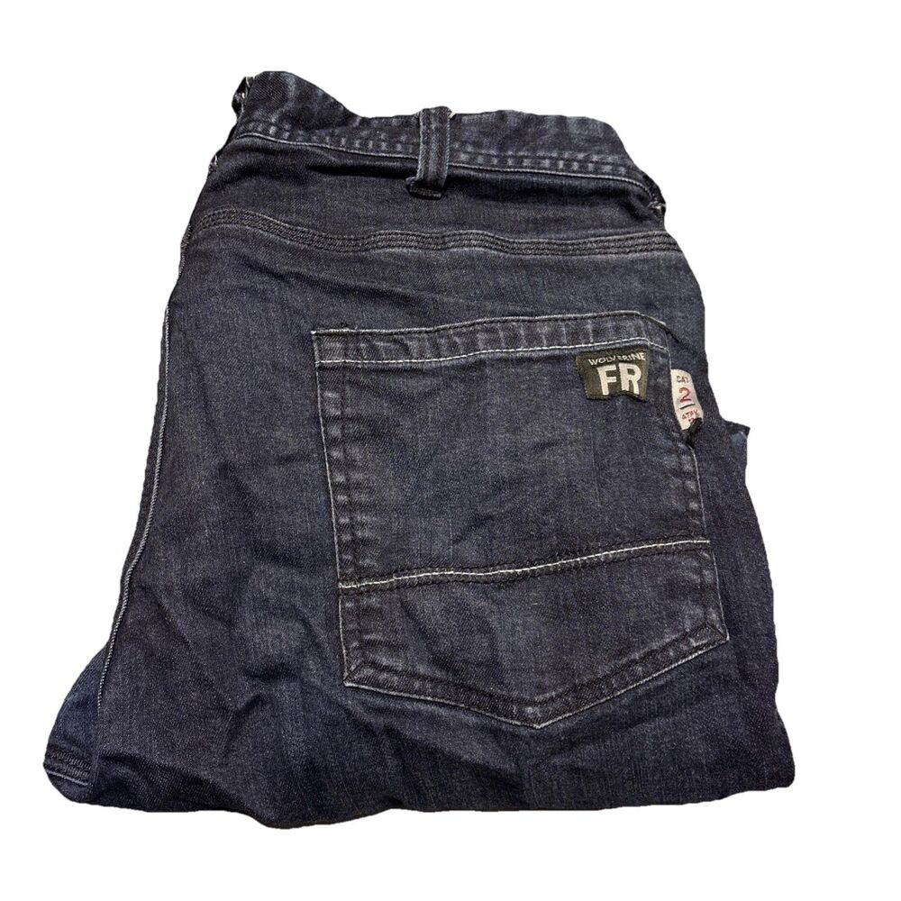Wolverine FR Fire Resistant Jeans CAT 2 Men’s 38 Blue Stretch Denim 13 ATPV C